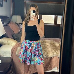 Ladakh A-Line Floral Mini Skirt, New with Tags, Size 6